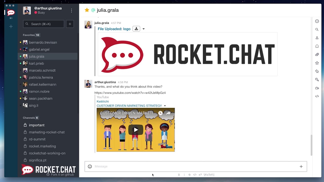 Rocket.Chat Screenshot