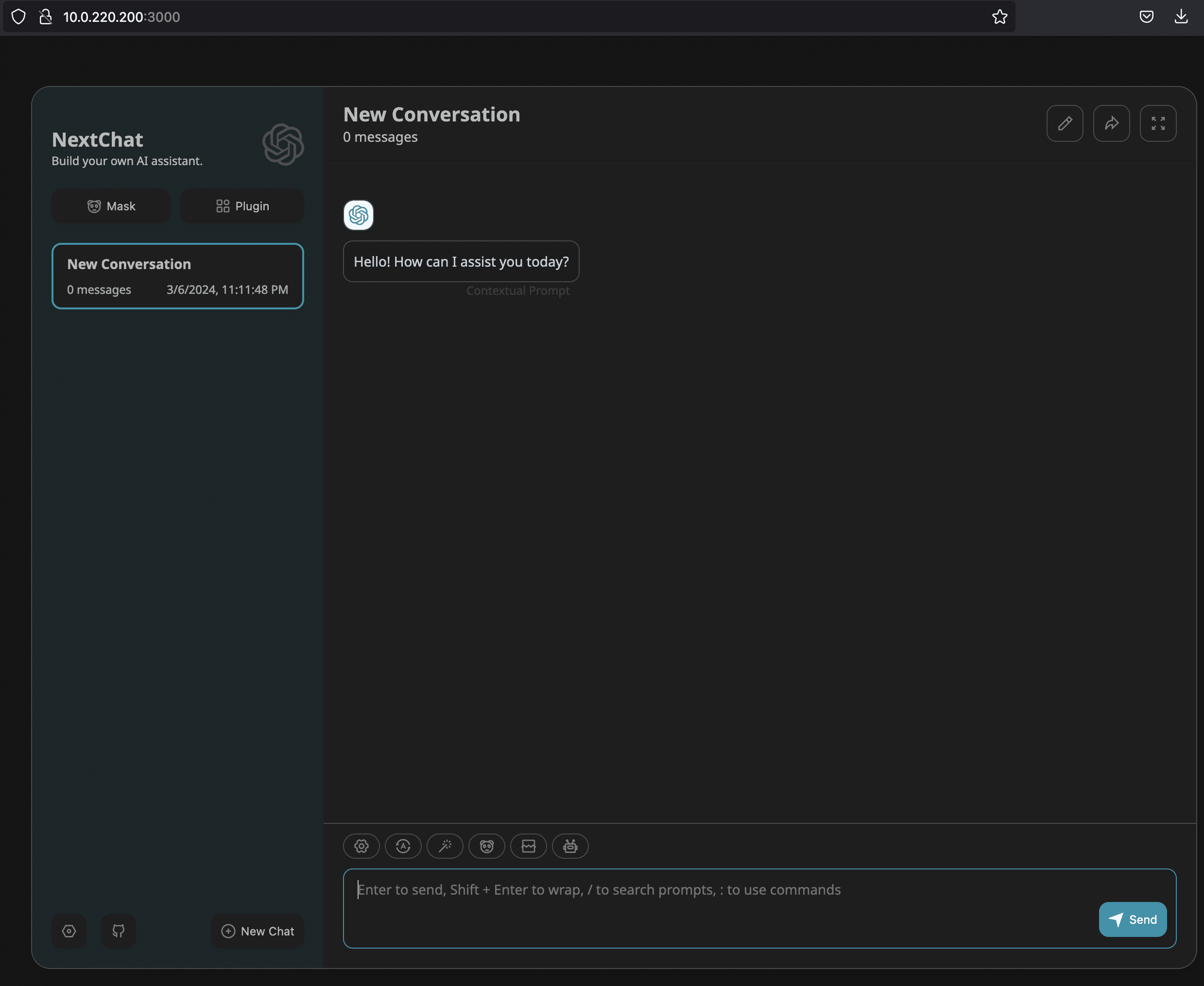 ChatGPT Next Web Screenshot