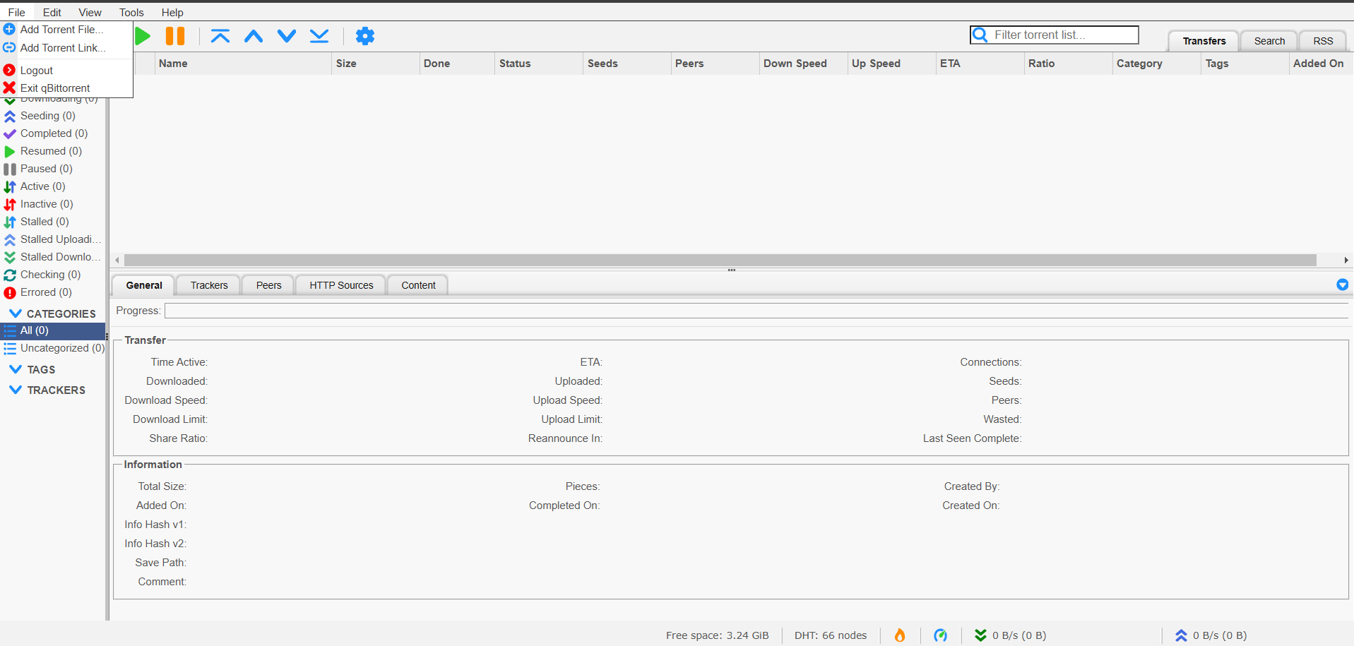 qBittorrent Screenshot