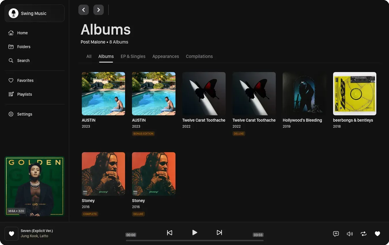 Swingmusic Screenshot