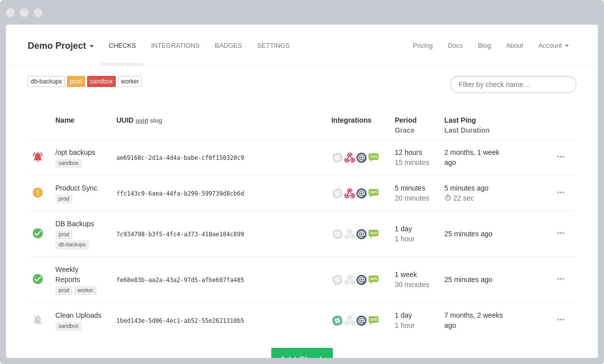 Healthchecks.io Screenshot