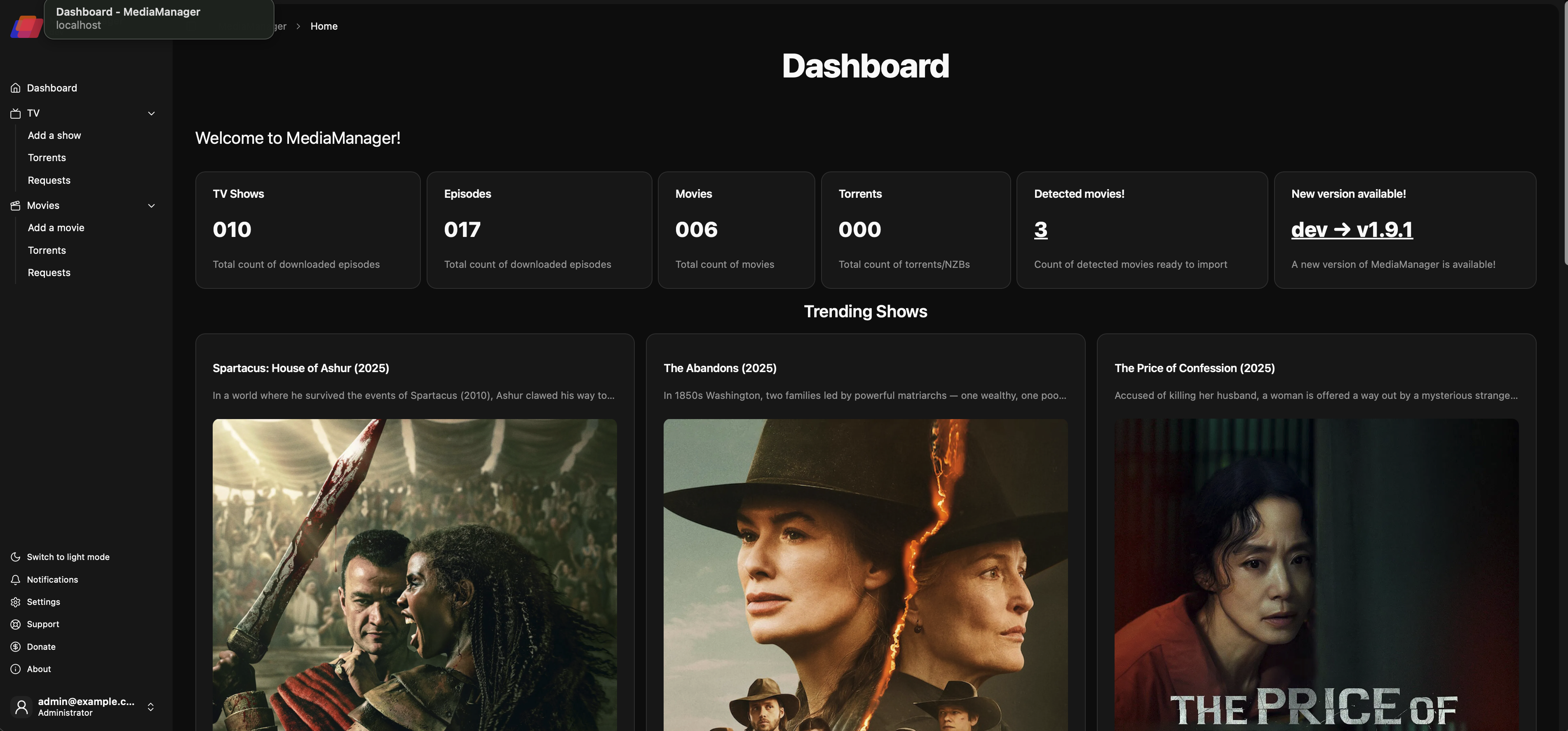 MediaManager Screenshot