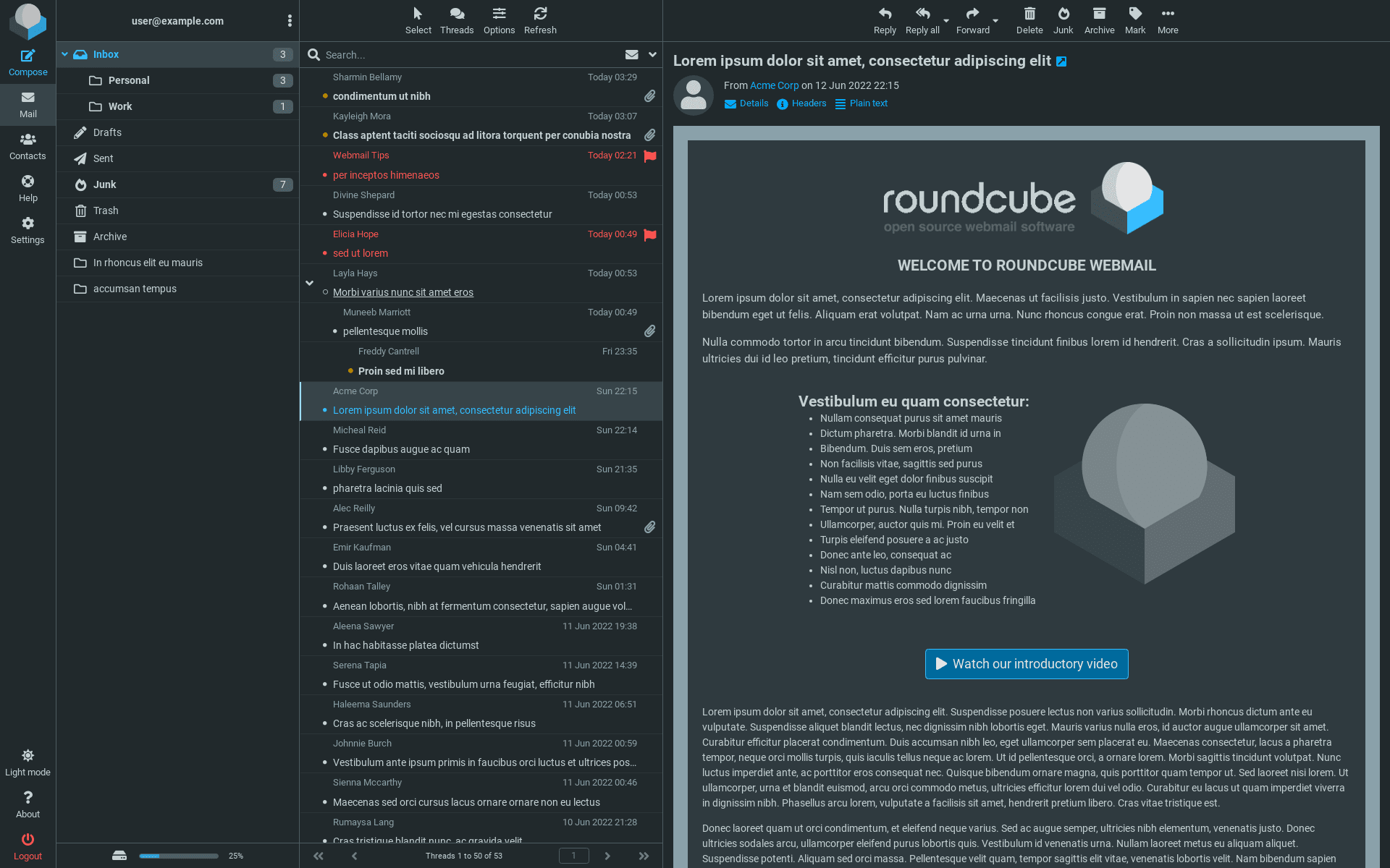 Roundcube Screenshot